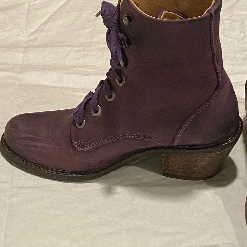 John Fluevog Nuni boots Purple